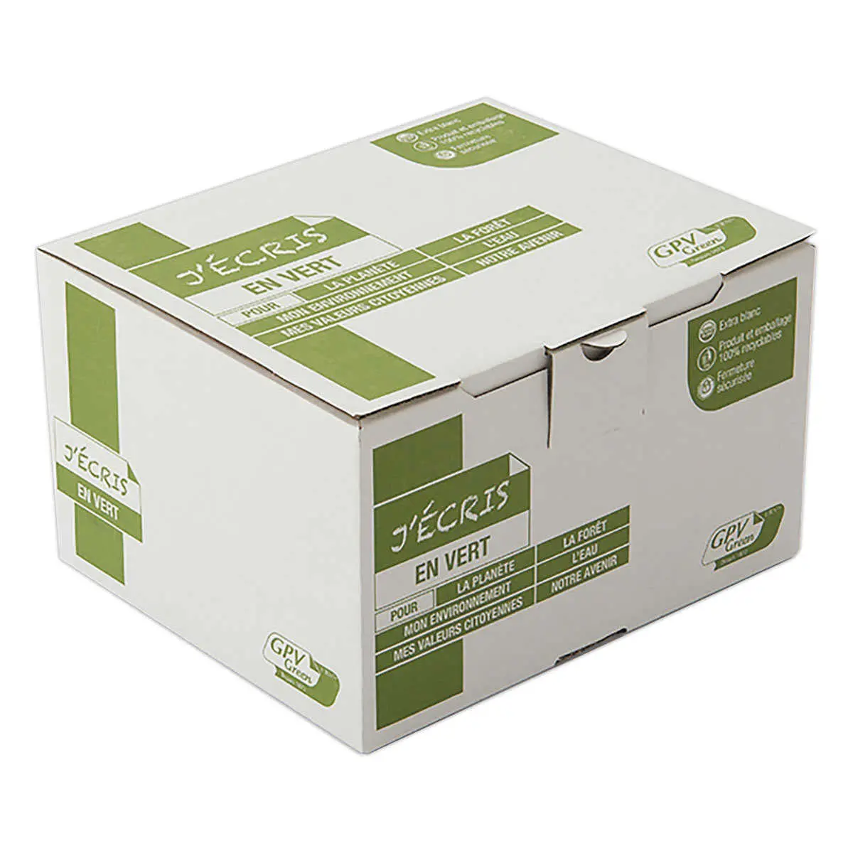 500 Enveloppes blanches bande siliconn&eacute;e 162x229 90G Fen&ecirc;tre 45x100 recycl photo du produit