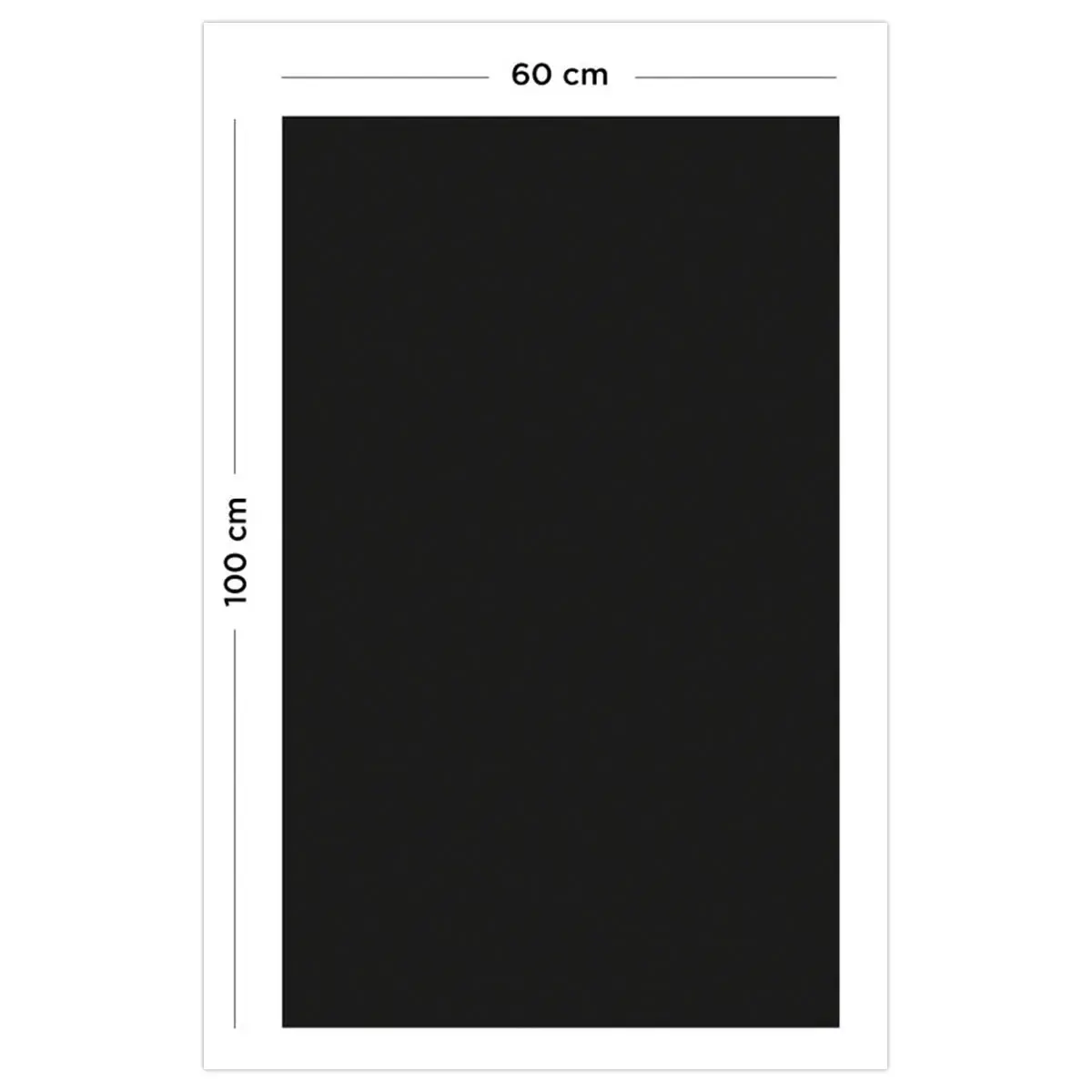 Revêtement mural adhésif Ferflex - 2 m x 60 cm - Magnétique - Noir photo du produit