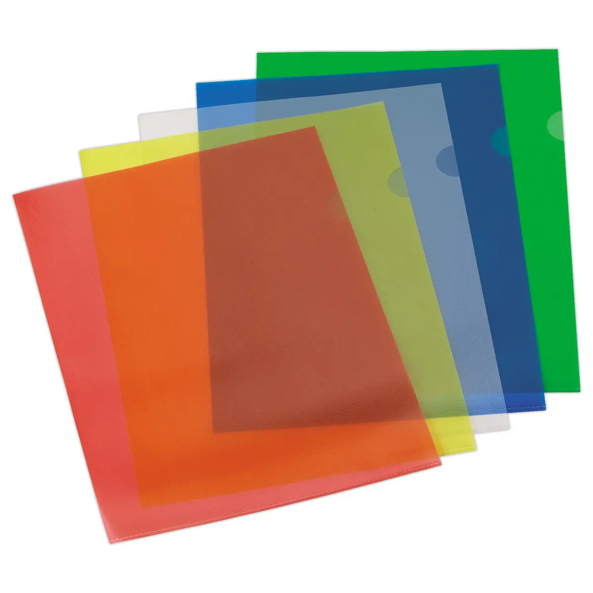 1000 Pochettes coins en polypropylène 11/100e Assortis - Fiducial photo du produit