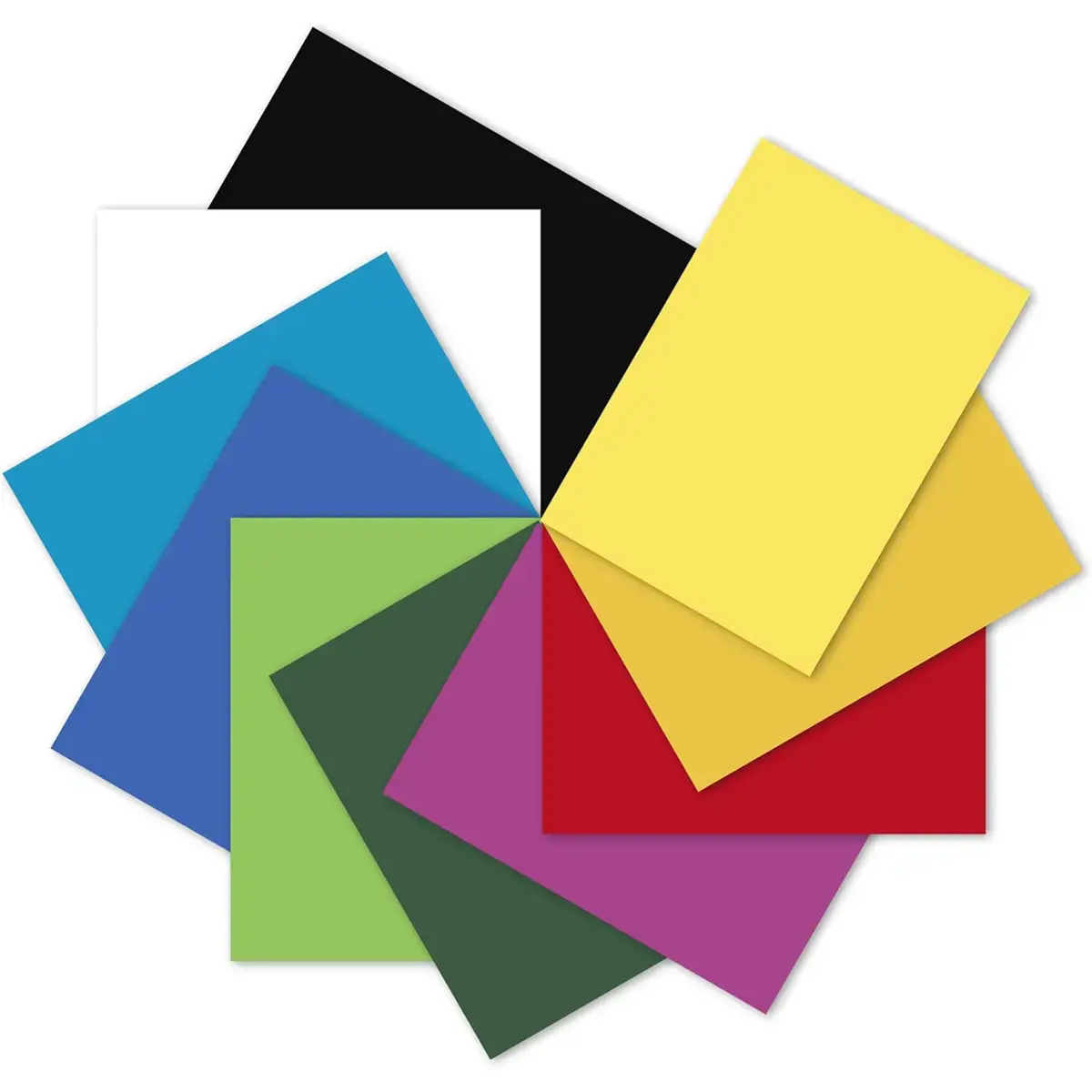 500 Feuilles de papier &agrave; dessin - A4 - 160g - Coloris assortis photo du produit