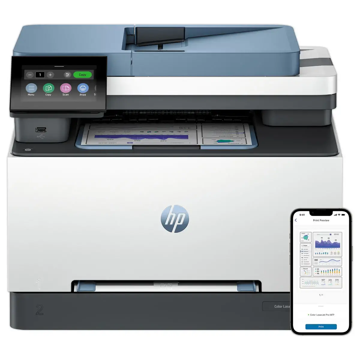 Imprimante multifonction LaserJet Pro 3302fdw - Laser - Couleurs - HP photo du produit