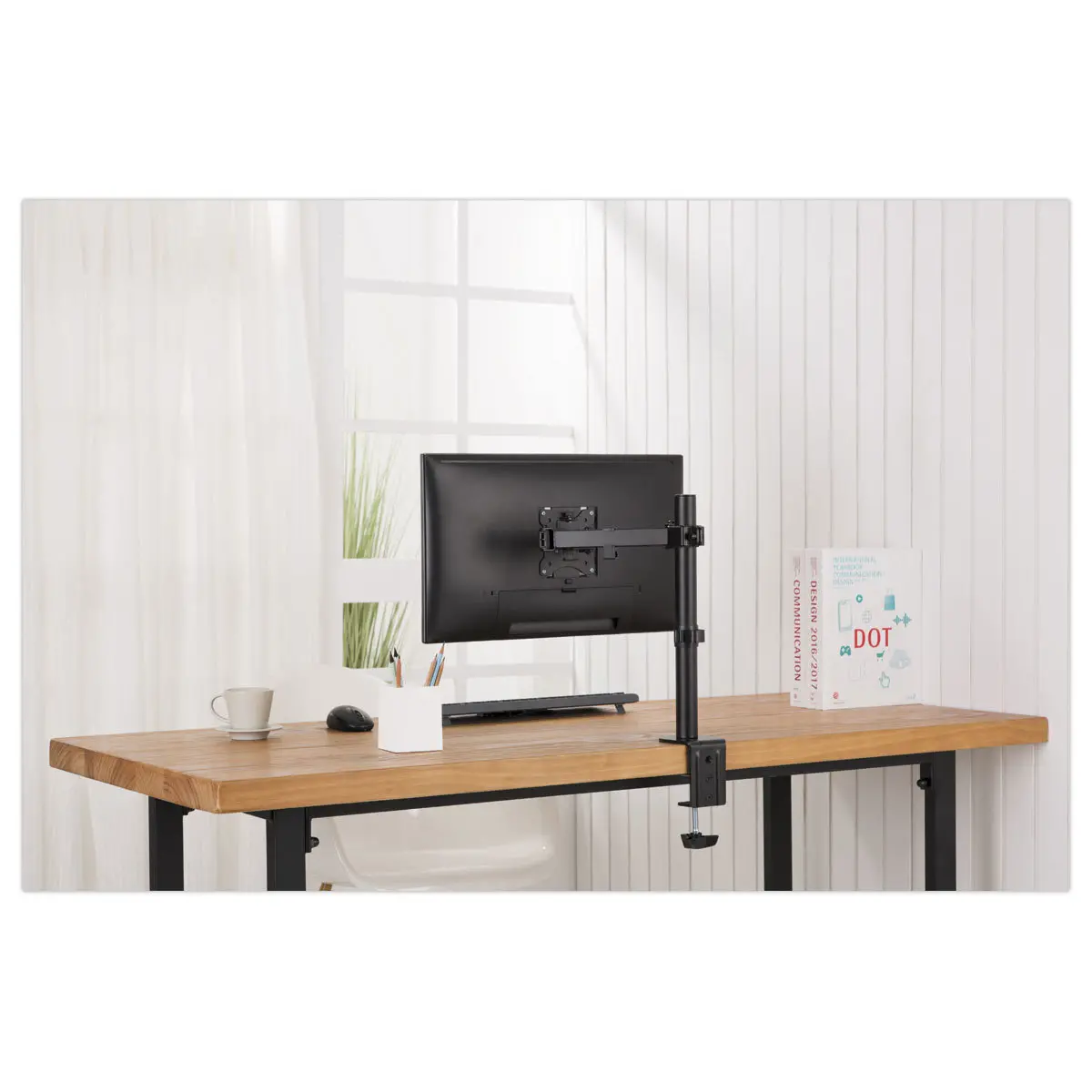 Bras porte-&eacute;cran simple Ergo Line Noir photo du produit