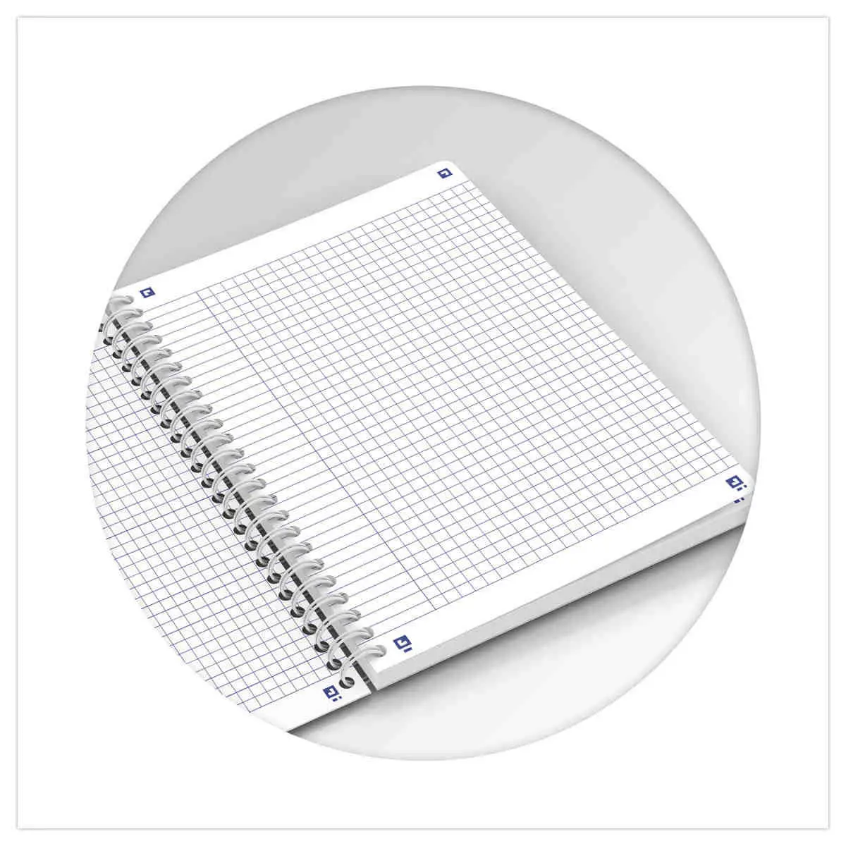 Cahier Flowers 14,8 x 21 cm - 5x5marg&eacute; -120 pages - Oxford photo du produit