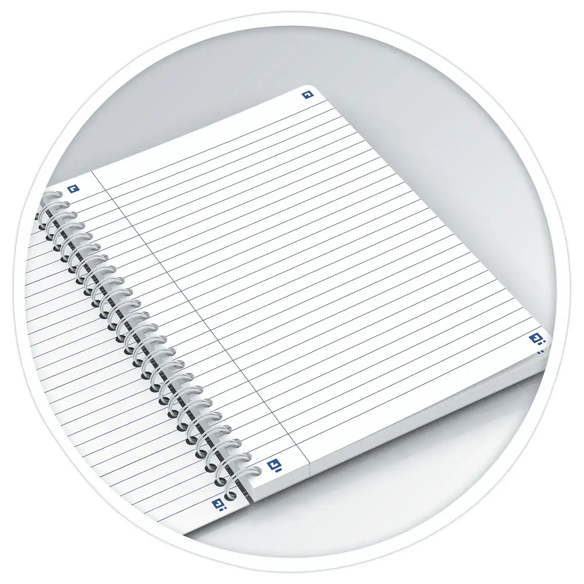 Cahier spirale Flowers - A5 - 14,8 x 21 cm - lign&eacute; 7mm - 120 pages - Oxford photo du produit