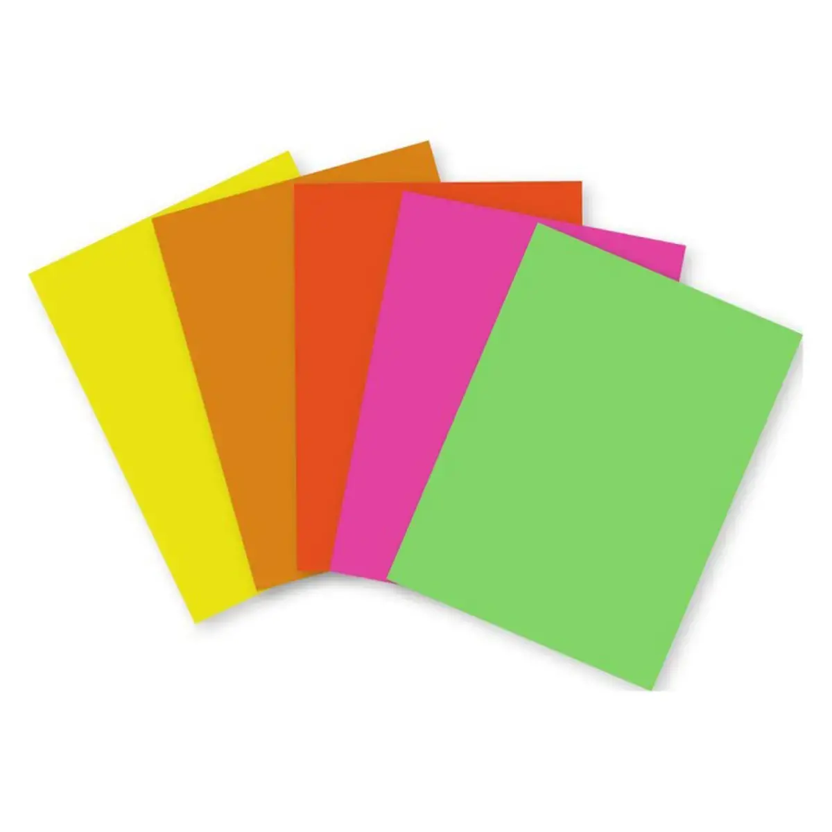 10 Feuilles de papier pour affiches - 60 x 80 cm - 90g - Coloris fluos - Clairefontaine photo du produit
