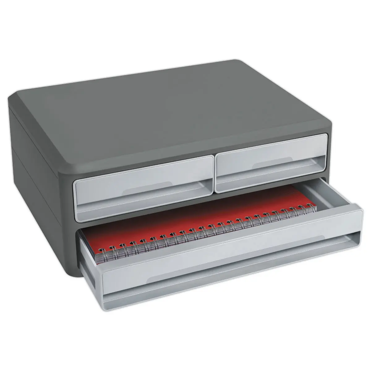 Module 3 tiroirs MOOVUP CEP-gris foncé photo du produit