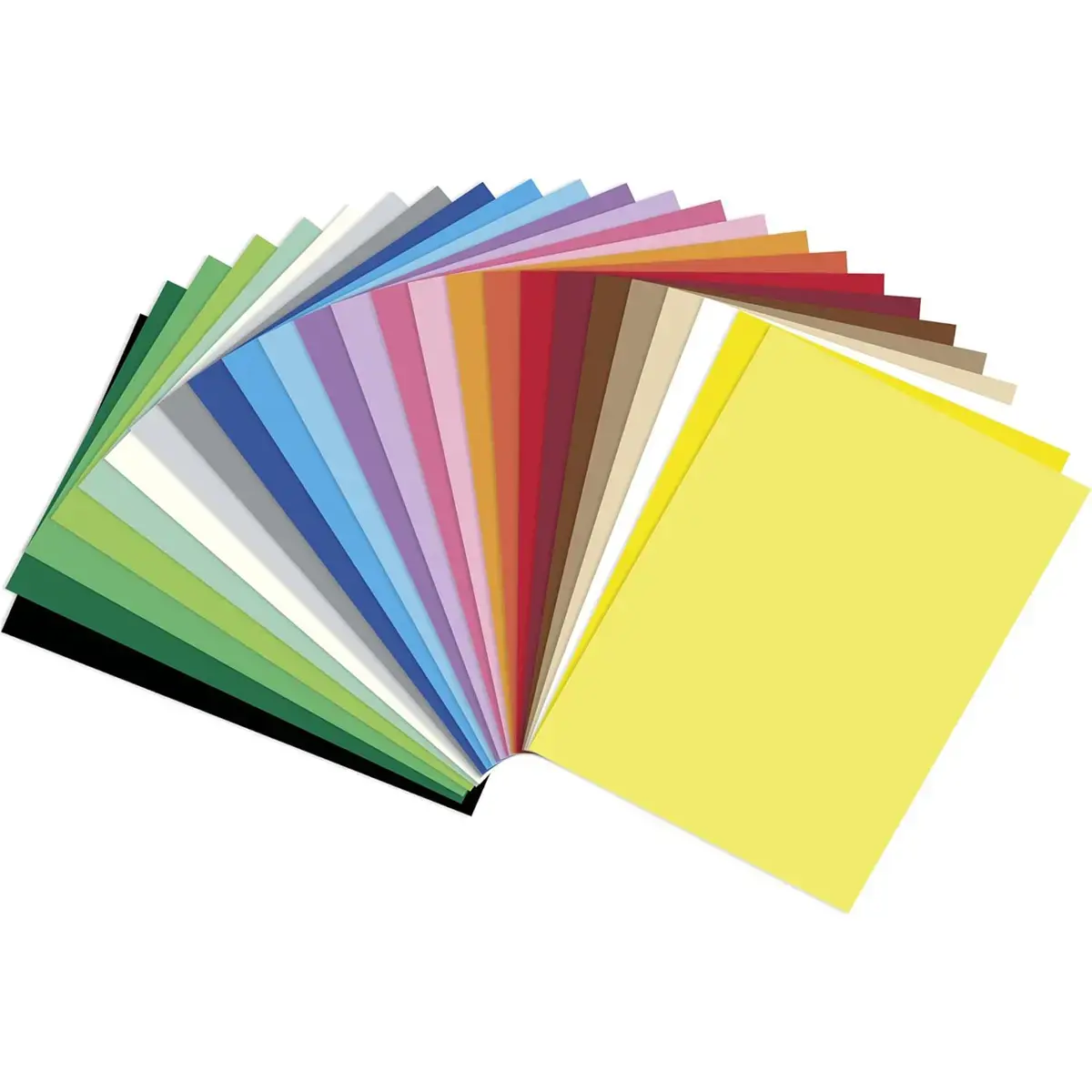 100 Feuilles papier à dessin - A5 - 130g - Coloris assortis photo du produit