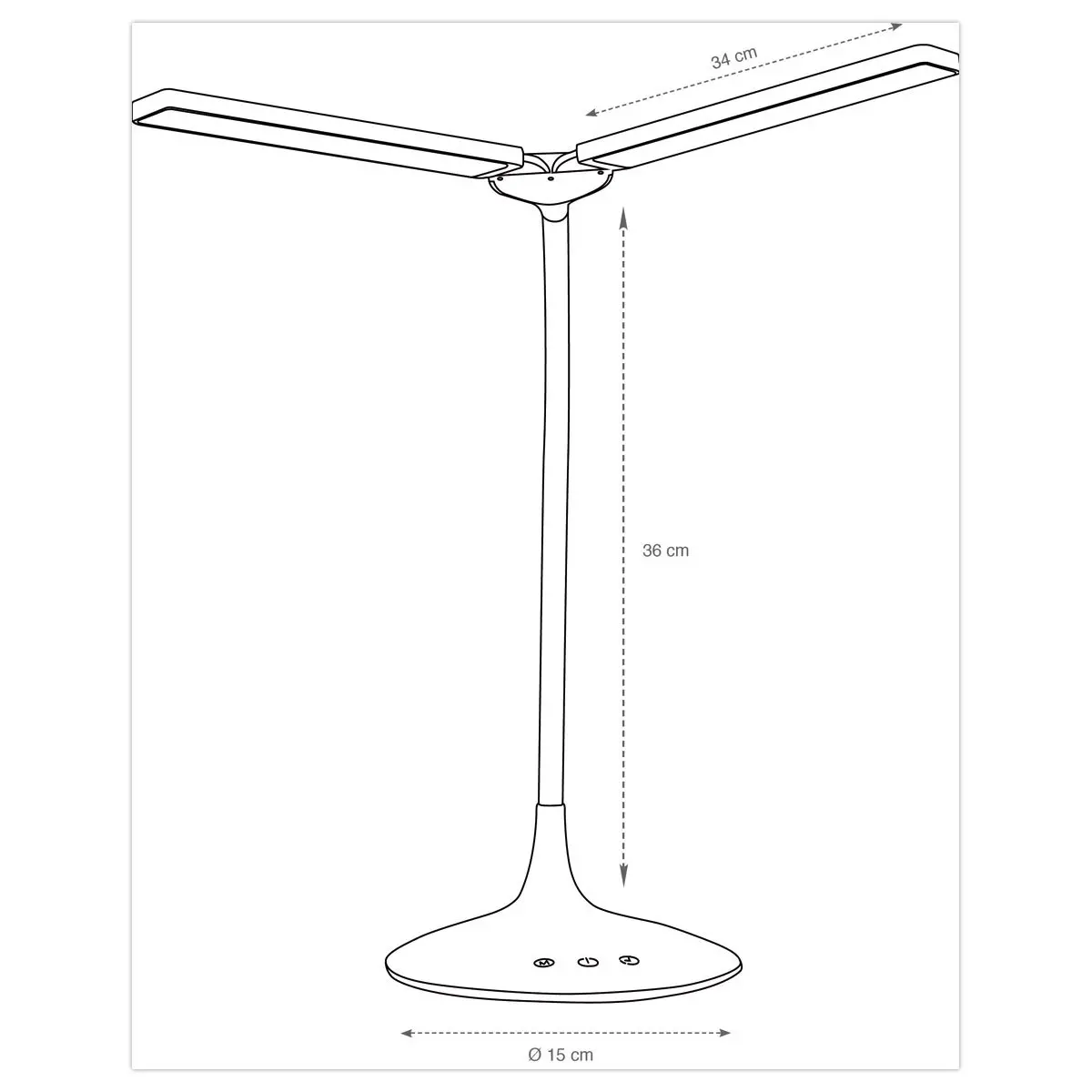 Lampe Led Twin ALBA- Blanc photo du produit