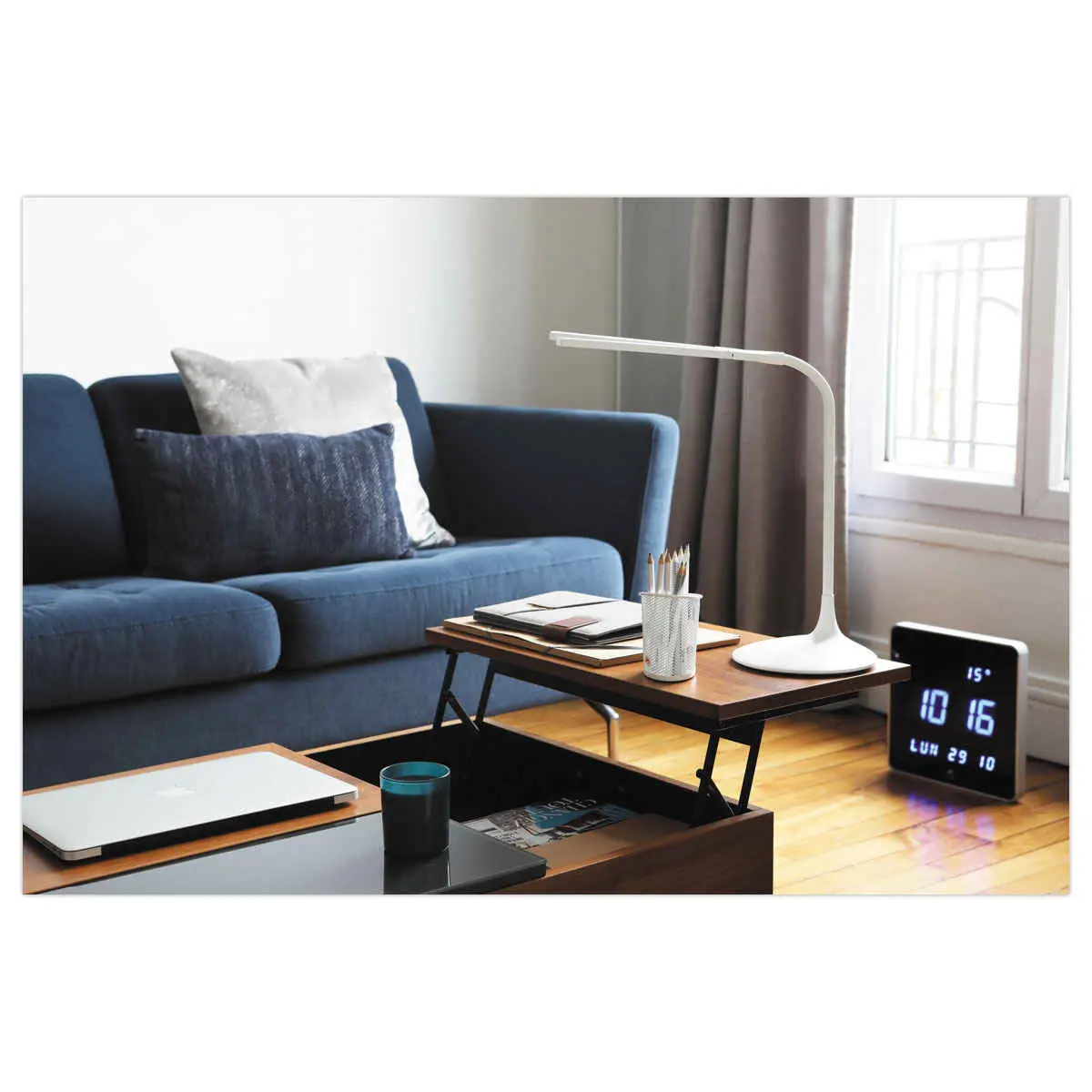 Lampe Led Twin ALBA- Blanc photo du produit