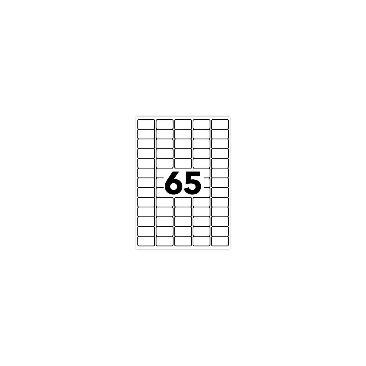 15 Planches d'étiquettes 38,1x21,2 mm 975étiq/boîte photo du produit