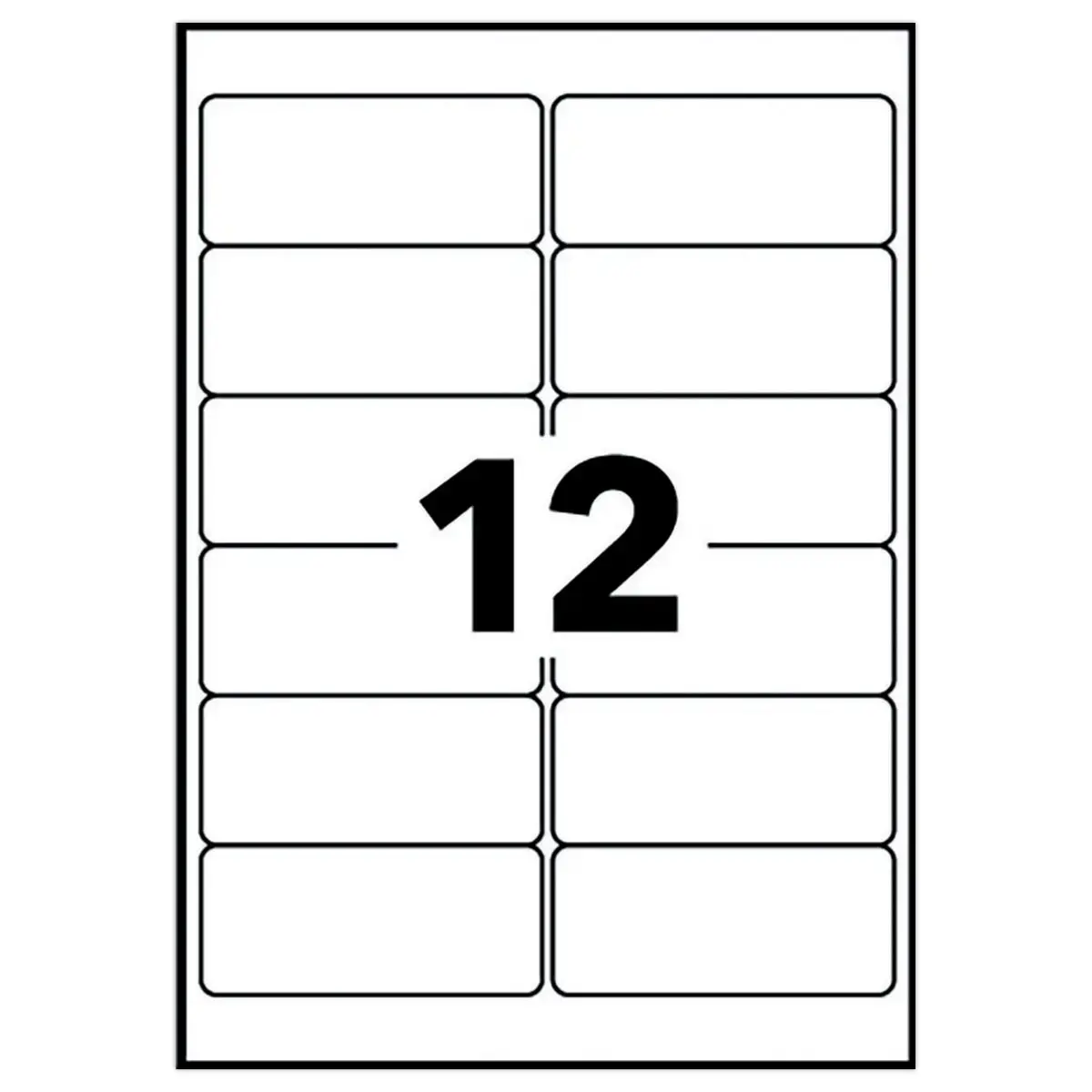 10 Planches d'&eacute;tiquettes 99,1x42,3 mm 120&eacute;tiq/bo&icirc;te photo du produit