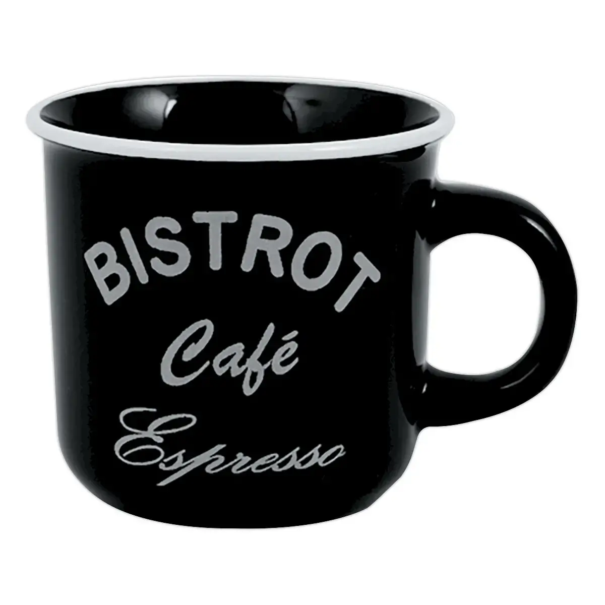 6 Tasses à café grès 12 cl - coloris assortis photo du produit