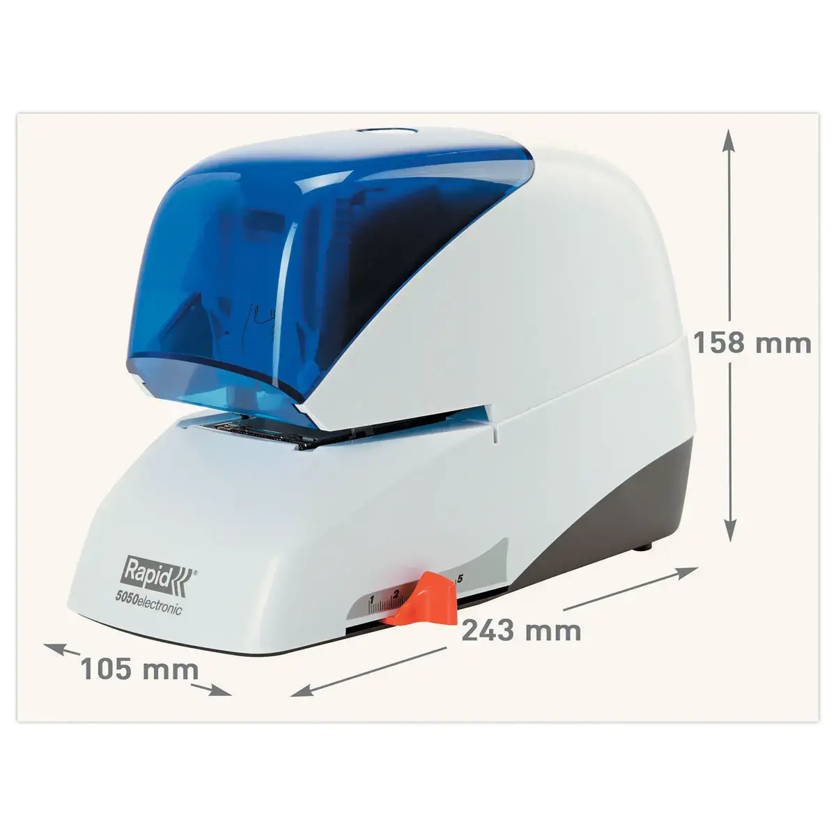 Agrafeuse électrique Rapid 5050 - bleu photo du produit