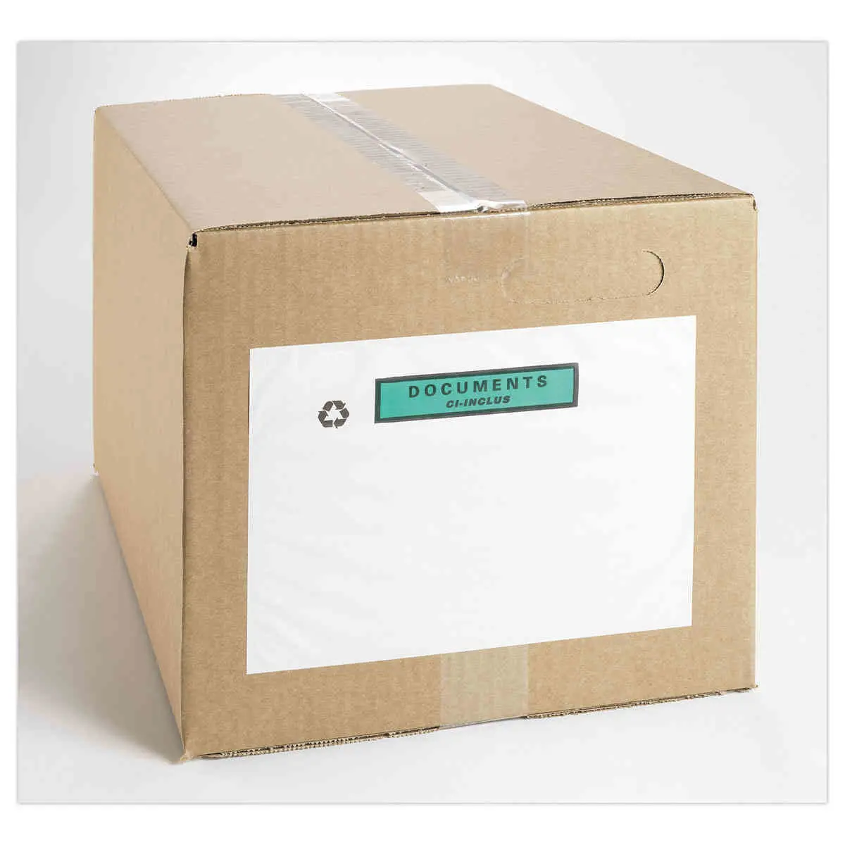 500 Pochettes adhésives Kraft "Documents ci-inclus" 330 x 262 mm photo du produit