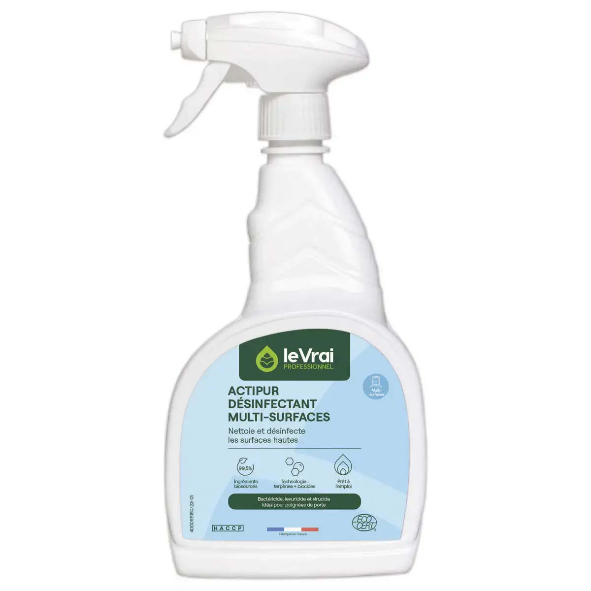 D&eacute;sinfectant multi-surfaces pr&ecirc;t &agrave; l'emploi ACTIPUR 750 ml photo du produit