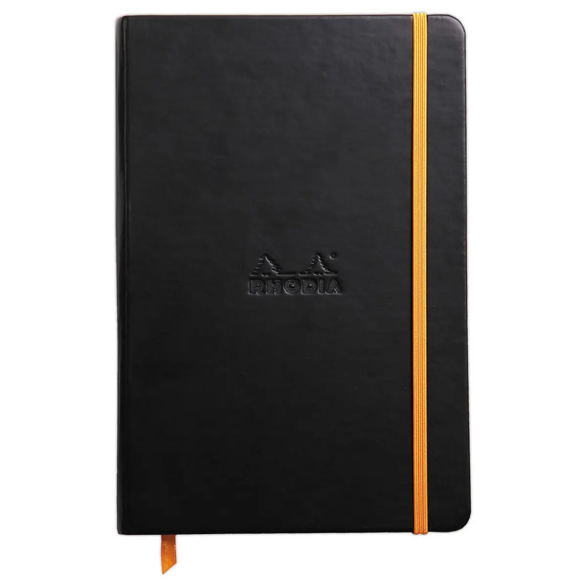 Carnet broché Rhodiarama A5 192 pages - couverture rigide - noir - RHODIA photo du produit