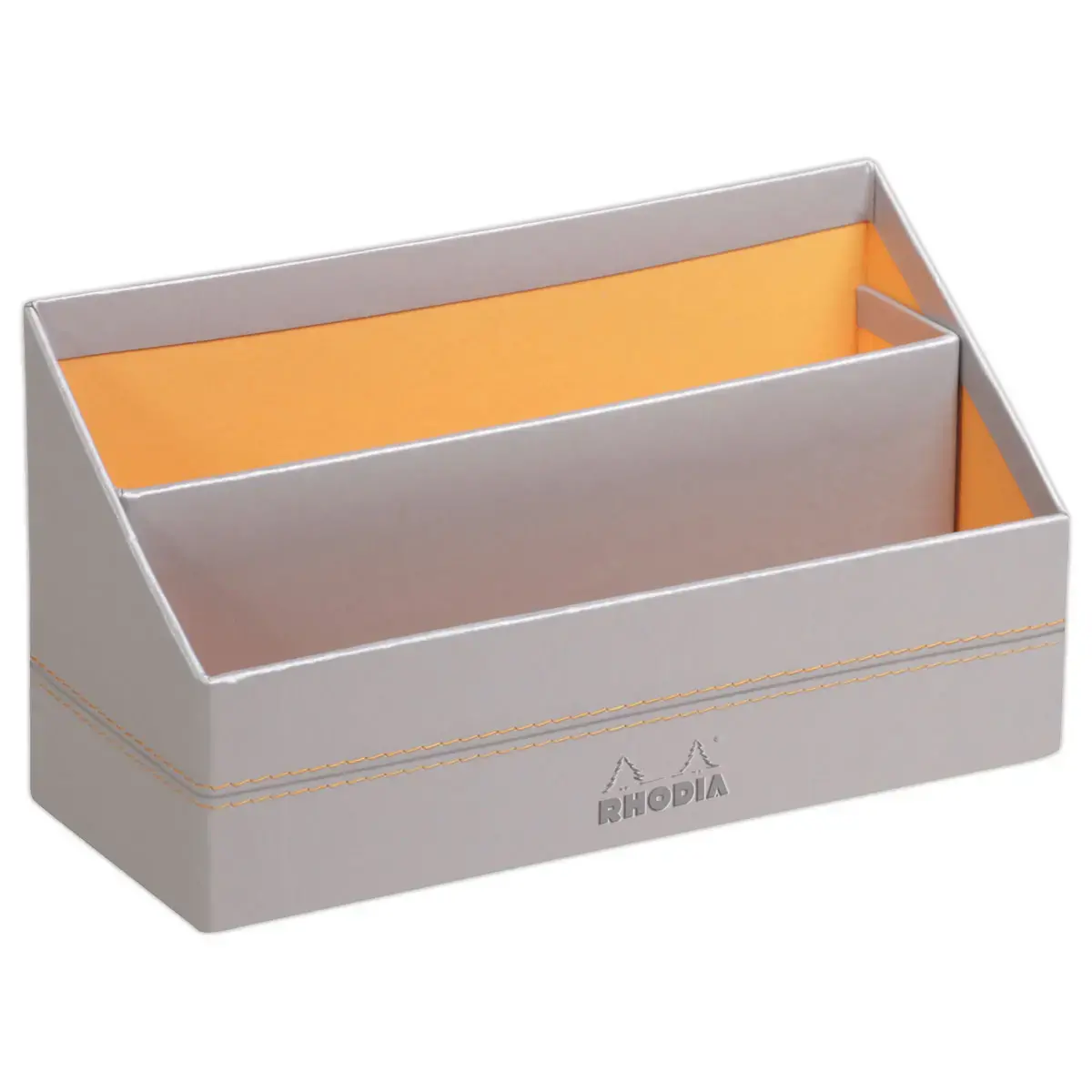 Trieur simili cuir Rhodiarama - Argent - Rhodia photo du produit