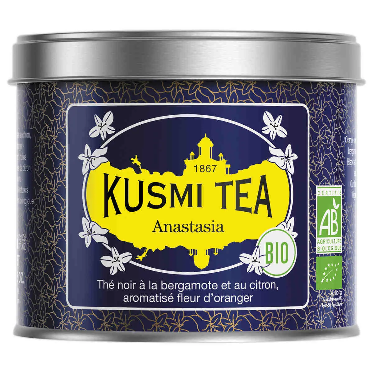 Boîte de thé vrac 100g Kusmi Tea Bio Anastasia - Thé en vrac