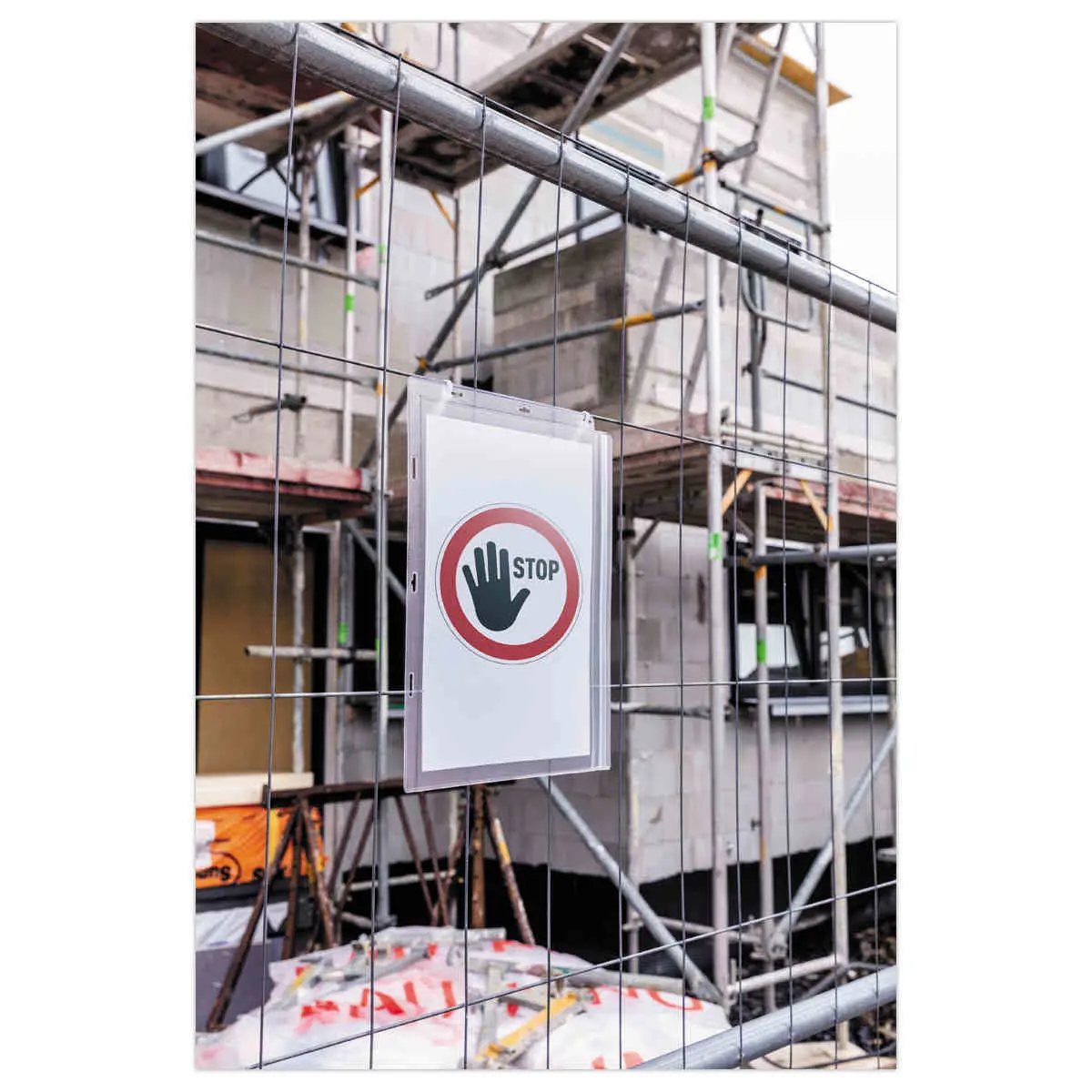 5 Pochettes d'affichage étanches - A4 - Fixation serre-câbles - DURABLE photo du produit