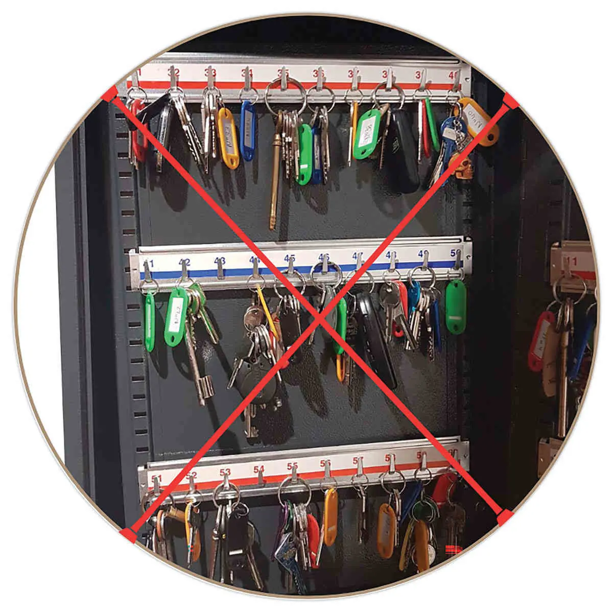 Armoire à clé haute sécurité - 50 clés - PAVO photo du produit