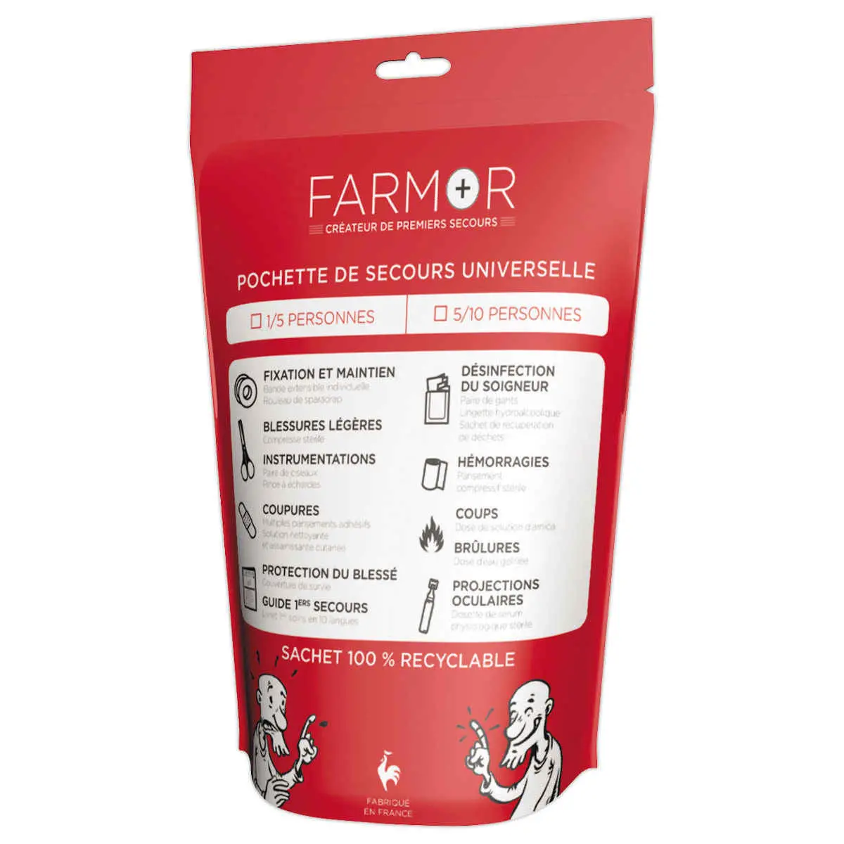 Pochette de secours universelle 5/10 pers FARMOR photo du produit