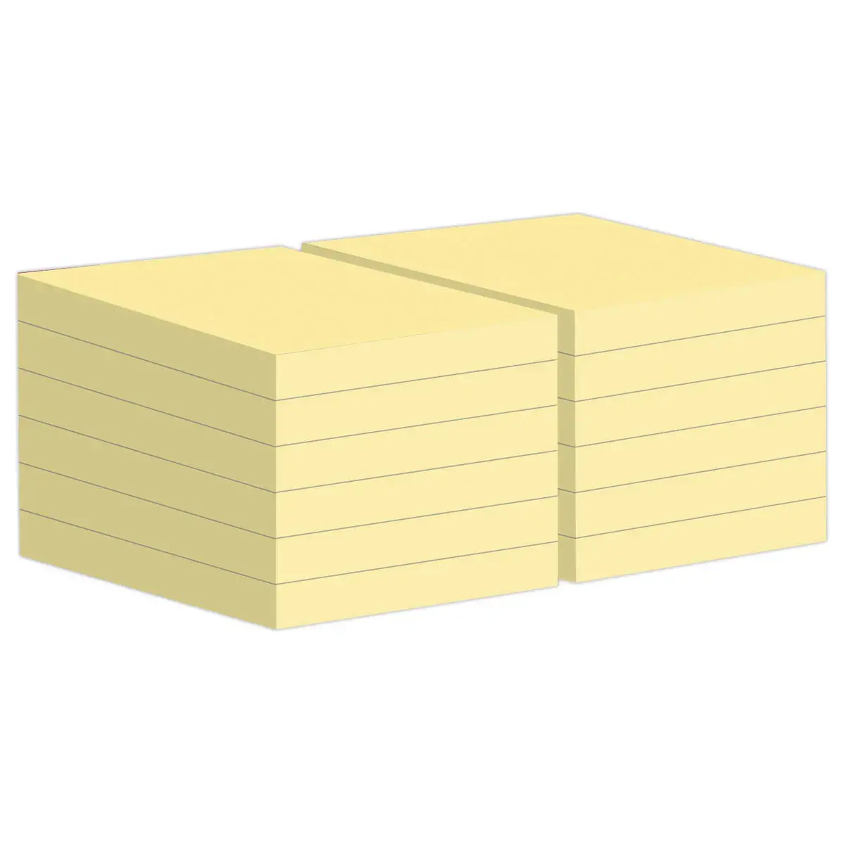 12 Blocs Post-It 4,76 X 4,76 cm, 70 feuilles- jaune photo du produit