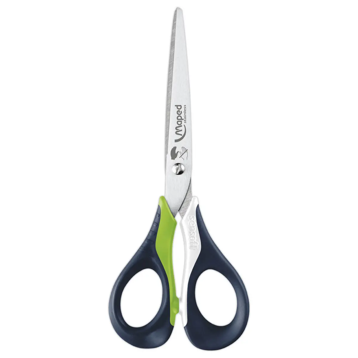 Ciseaux SENSOFT GAUCHER 16 cm, souples, assortis, blister 100% carton photo du produit