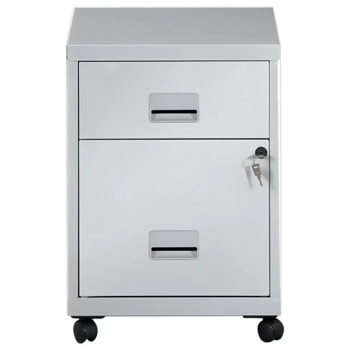 Caisson mobile en métal 2 tiroirs aluminium photo du produit