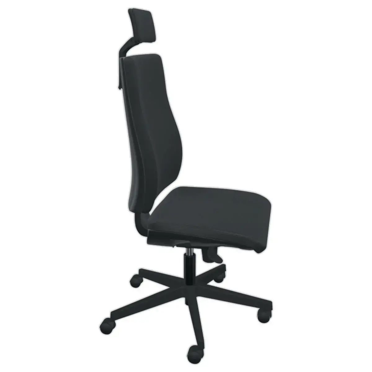 Siège Infinita synchrone noir avec têtière monté photo du produit