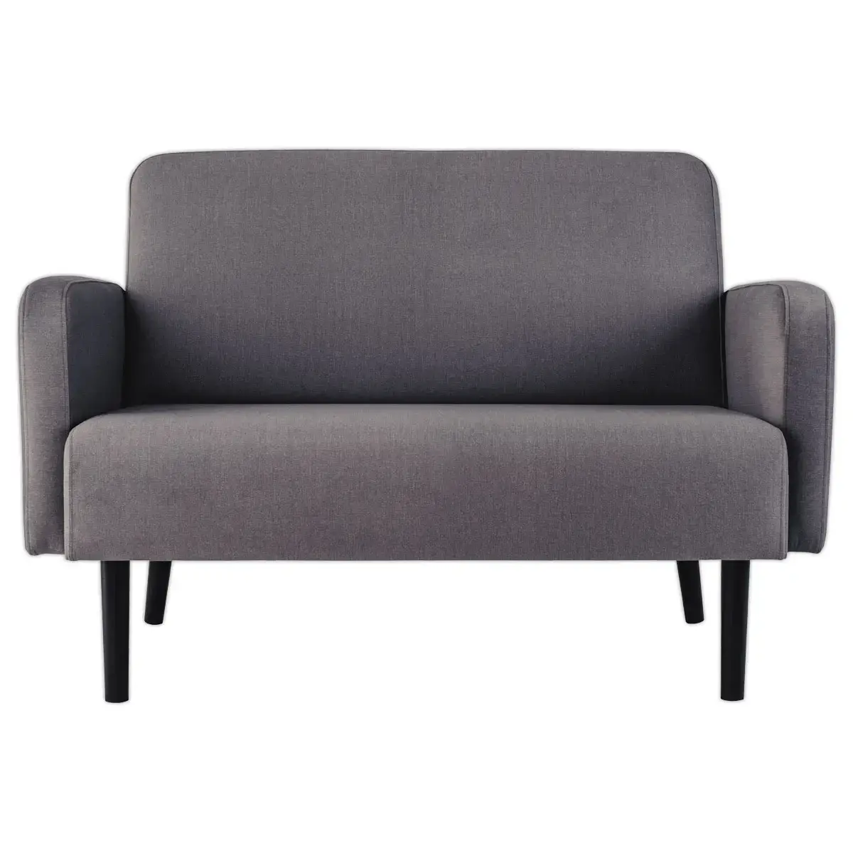 Canapé LISBOA 2 places Tissu gris souris monté photo du produit