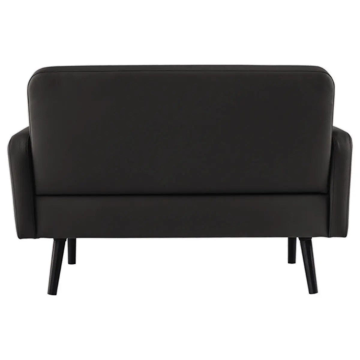 Canapé LISBOA 2 places Simili cuir noir monté photo du produit