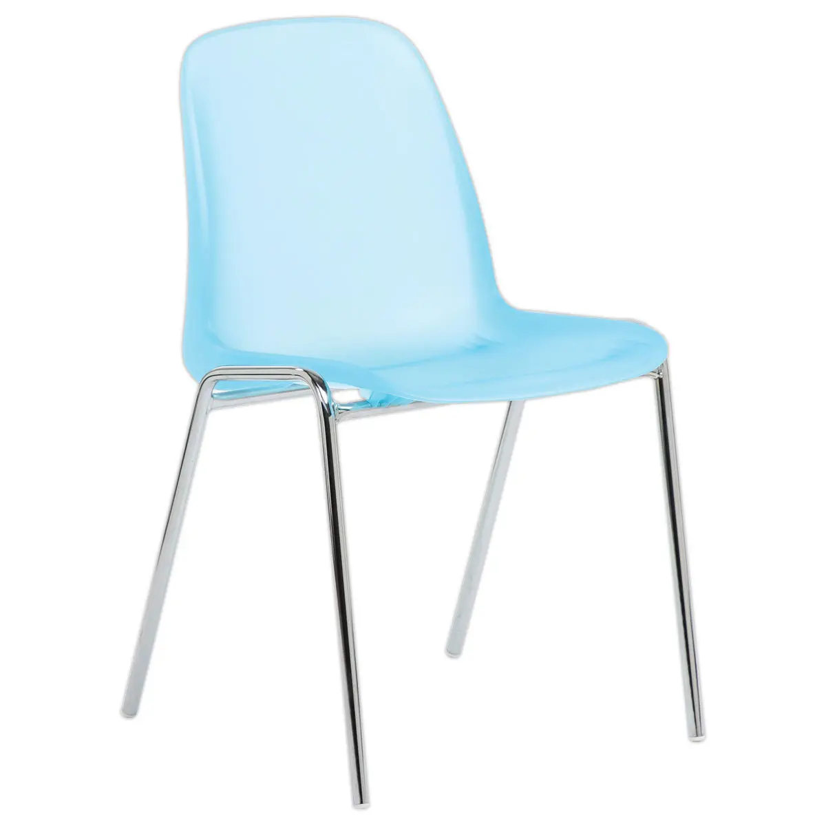 Chaise Charlotte translucide bleu photo du produit