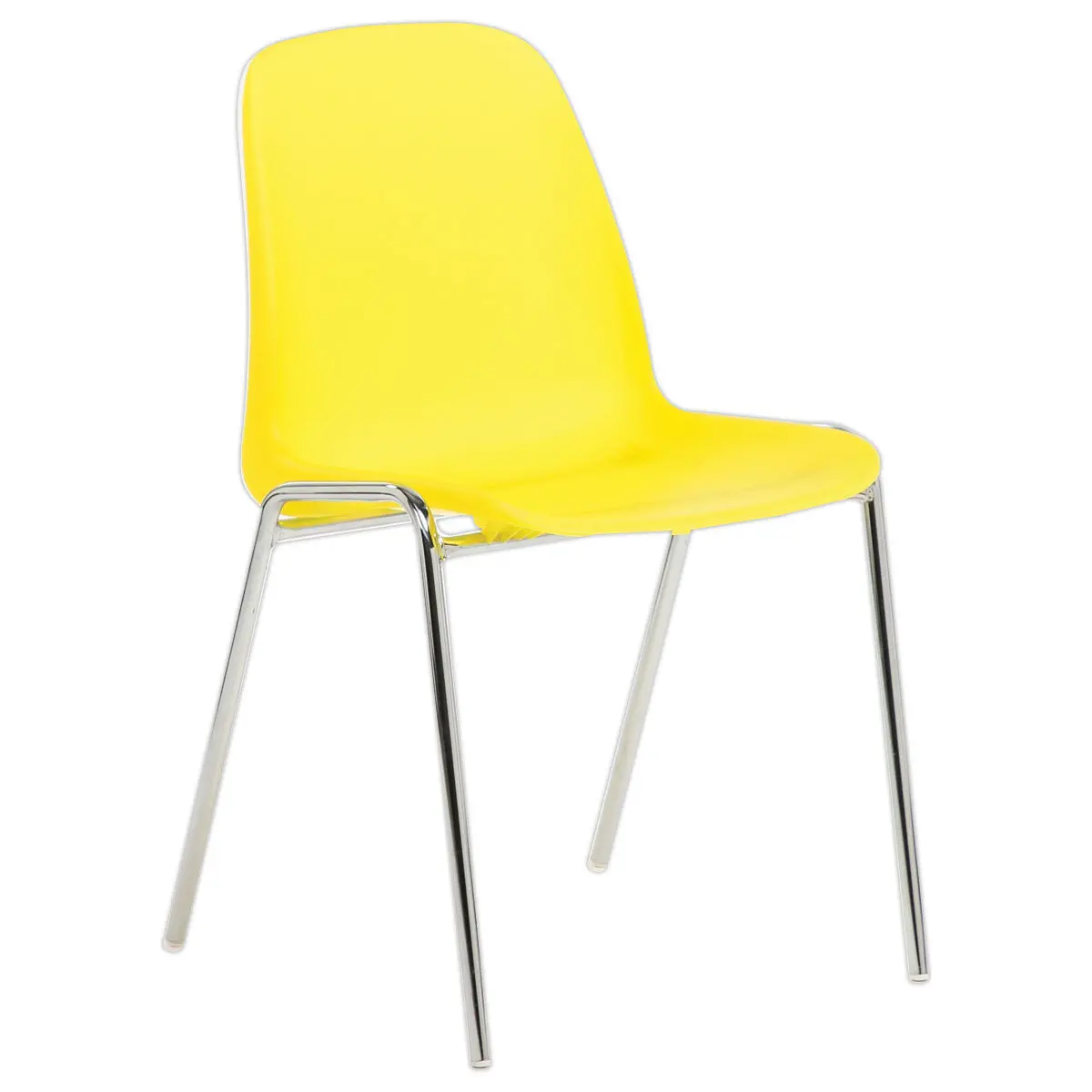 Chaise Charlotte translucide jaune photo du produit