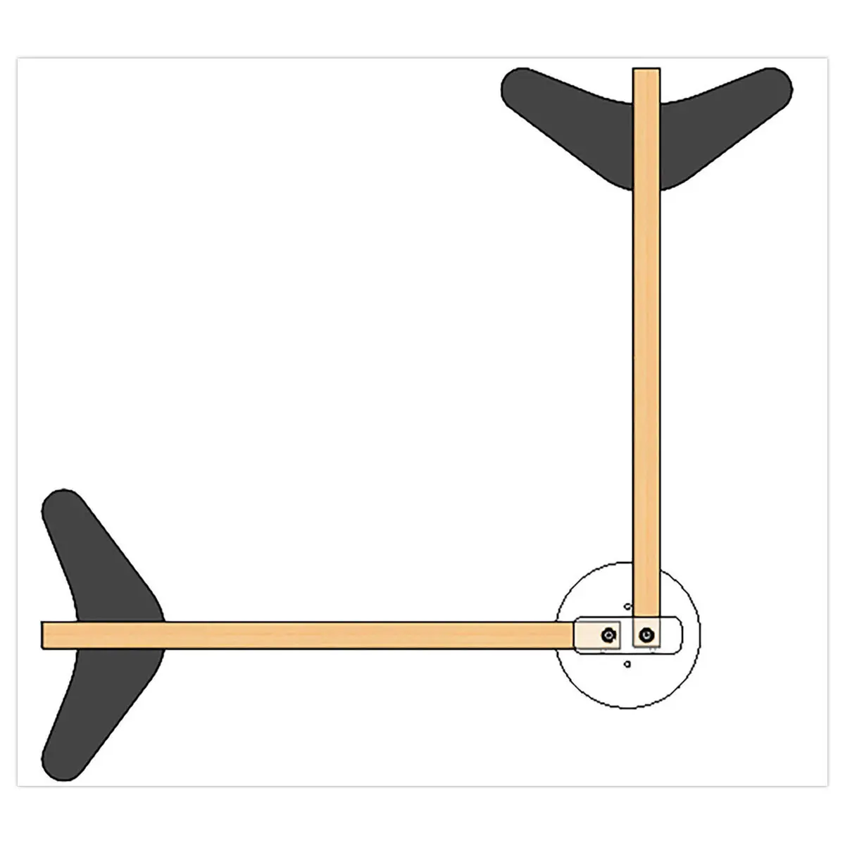 Kit de jonction pour 2, 3 ou 4 panneaux bois Paperflow mont&eacute;s photo du produit