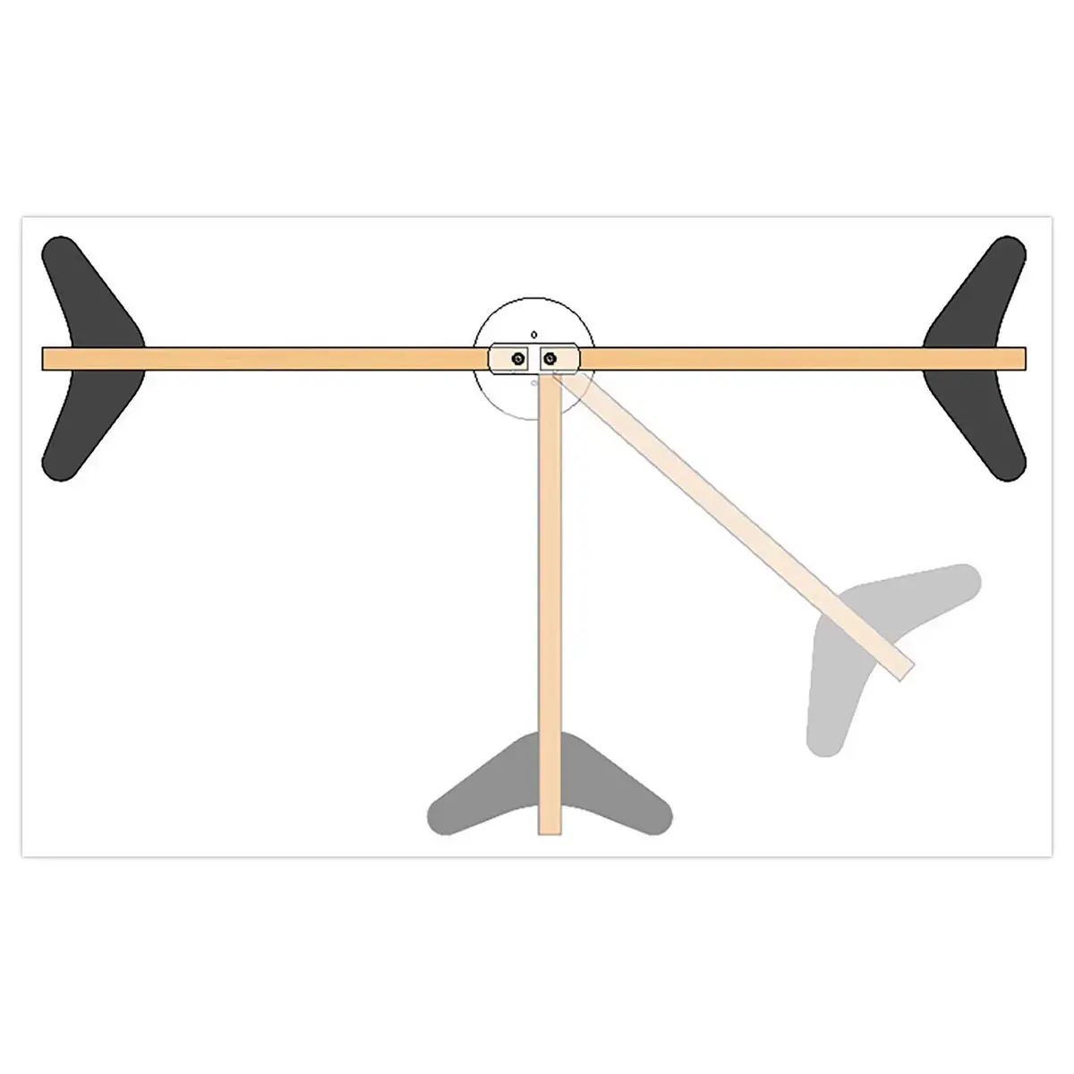 Kit de jonction pour 2, 3 ou 4 panneaux bois Paperflow montés photo du produit