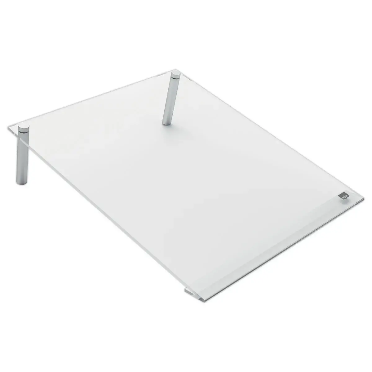 Nobo - Mini Tableau Transparent Effaçable en Acrylique pour Bureau, Facile à Effacer, 300 x 300 mm, Feutre Marqueur et Fixations Murales Inclus, 1915619