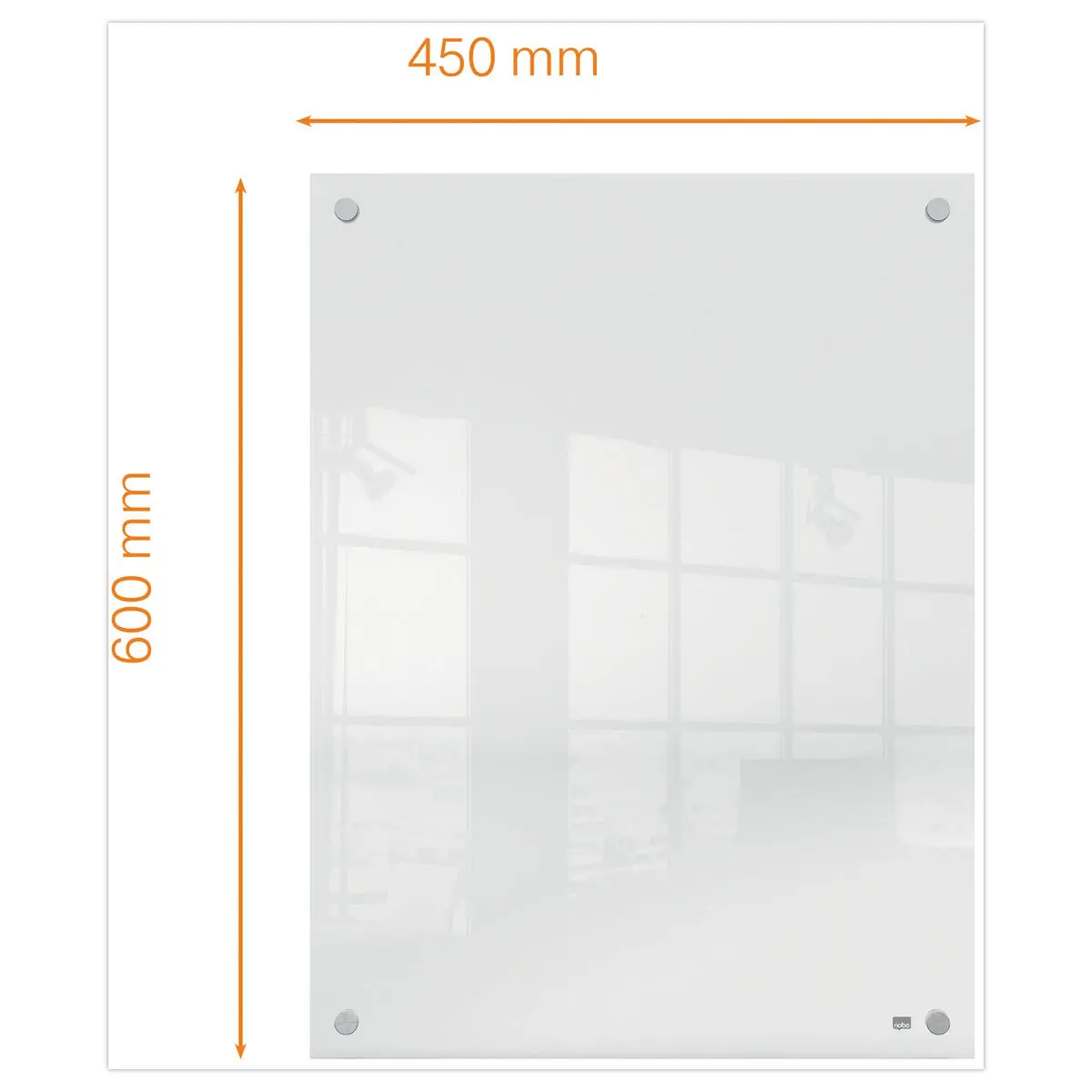 Tableau blanc en acrylique transparent - 60 x 45 cm - NOBO photo du produit