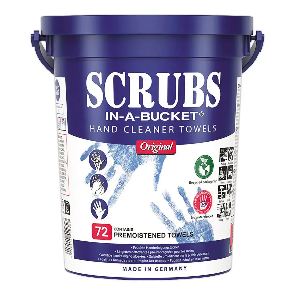 Lingettes nettoyantes mains en atelierSCRUBS photo du produit