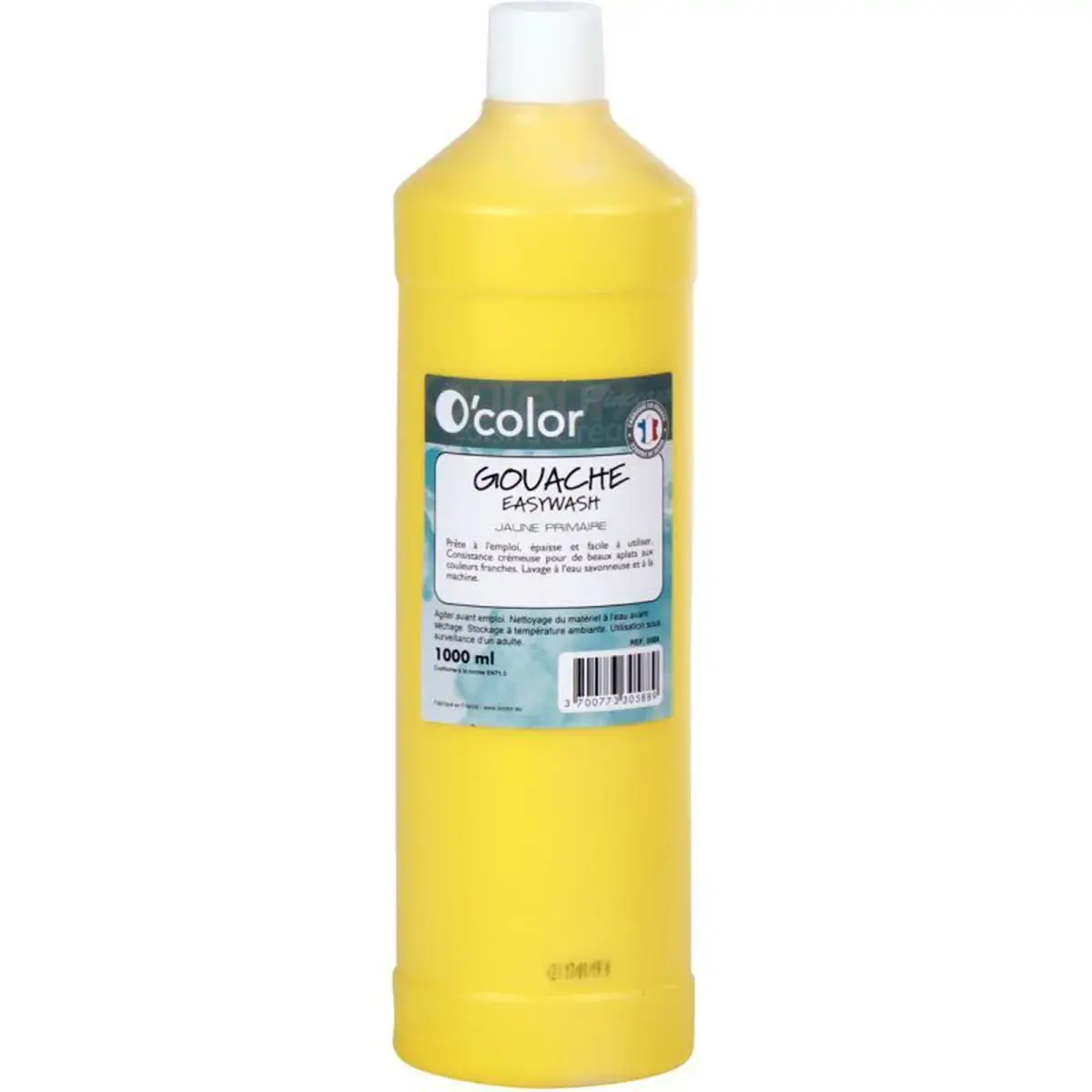 Gouache liquide - 1L - Jaune - O'Color photo du produit
