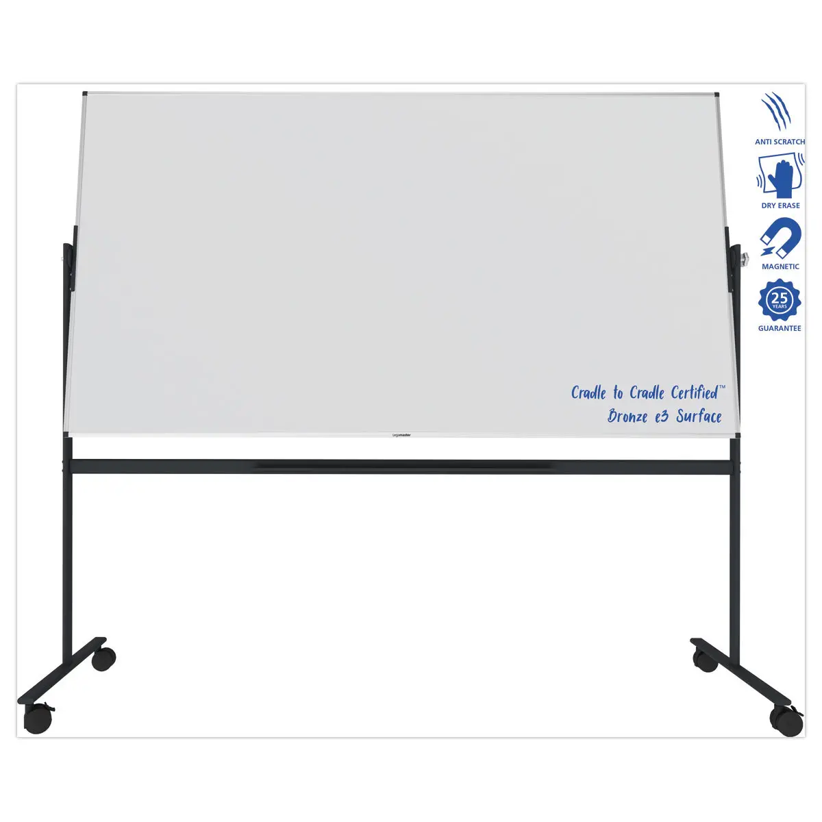 Tableau blanc rotatif Unite Plus - Surface &eacute;maill&eacute;e - 120 x 220 cm - LEGAMASTER photo du produit