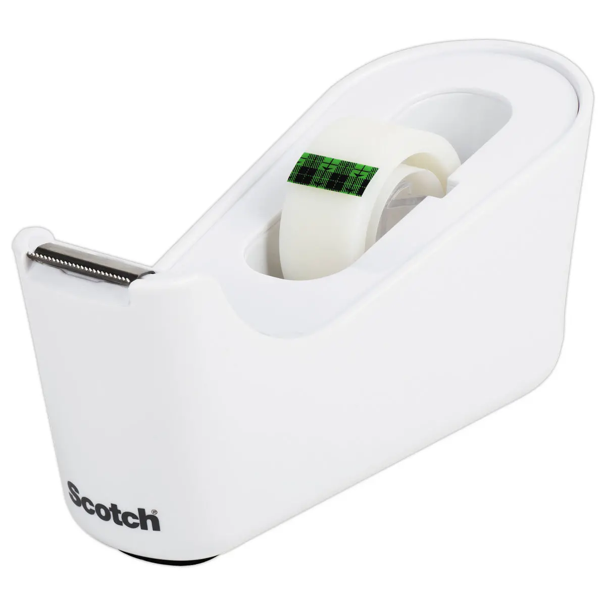 Dévidoir scotch blanc + 1 rouleau Scotch Magic tape 19mm x 33m photo du produit
