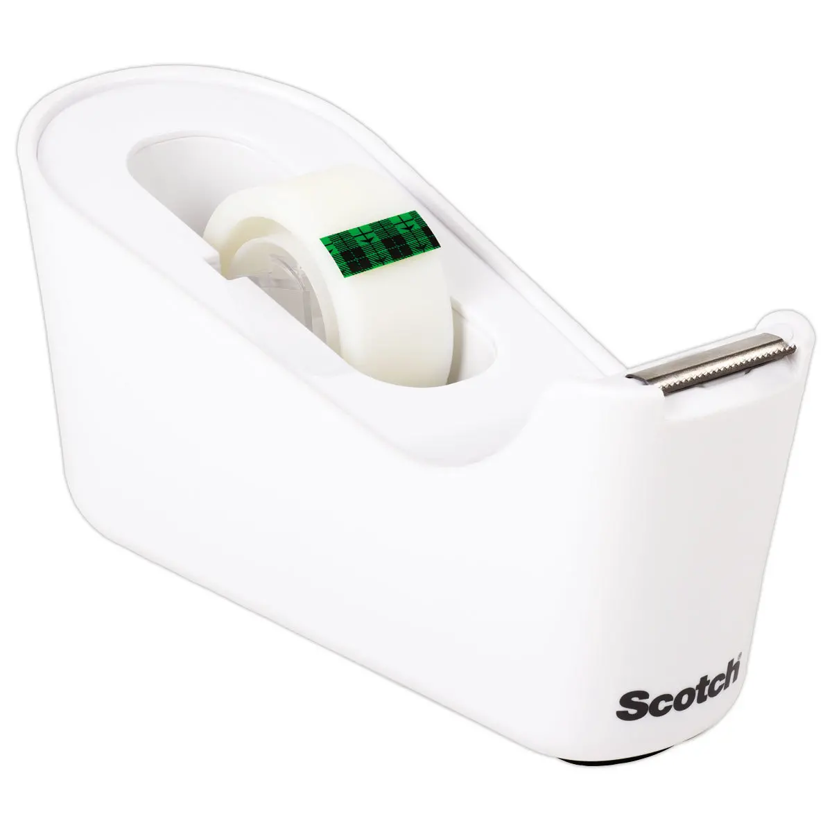 Dévidoir scotch blanc + 1 rouleau Scotch Magic tape 19mm x 33m photo du produit