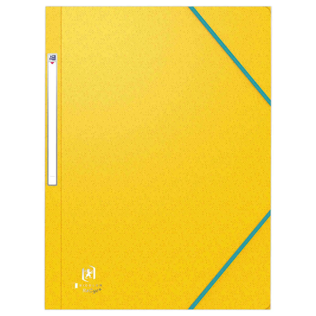 10 Chemises 3 rabats à élastiques Bicolor Recyc+ format A4 - Jaune - OXFORD photo du produit