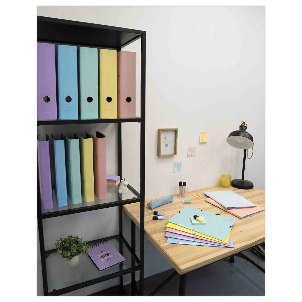 Classeur A4 4 anneaux - 2,5 cm - Aquarel - assortis - EXACOMPTA photo du produit