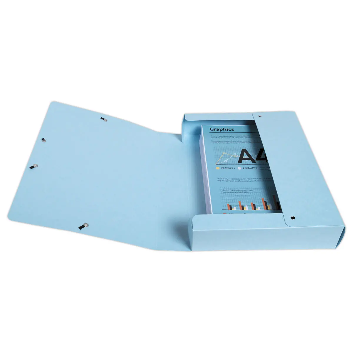 Bo&icirc;te de classement A4 - Dos 60mm  - Couleurs assorties - Exacompta photo du produit