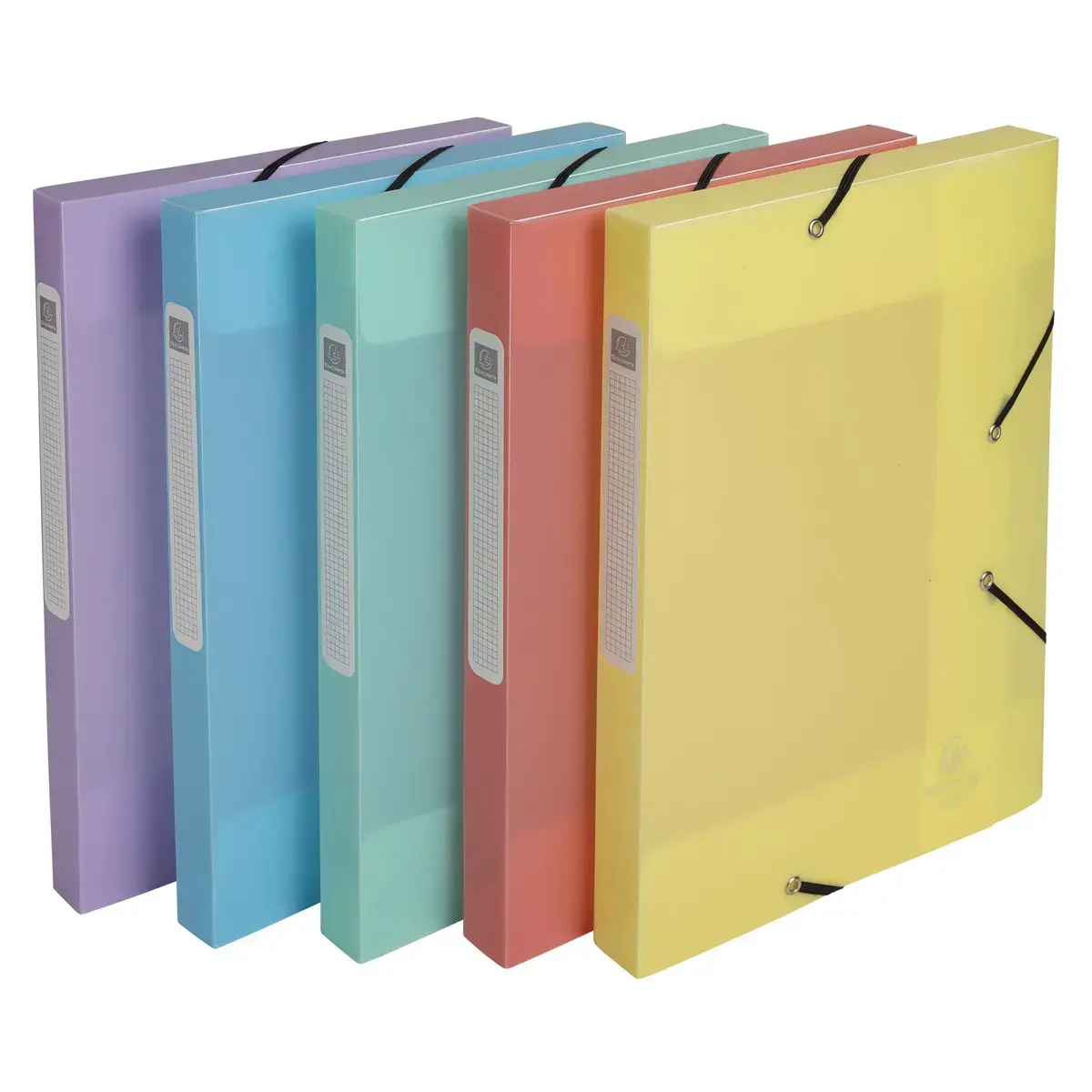 Boîte classement Chromaline A4 - dos 2,5 cm Pastel - Couleurs assortis - Exacompta photo du produit