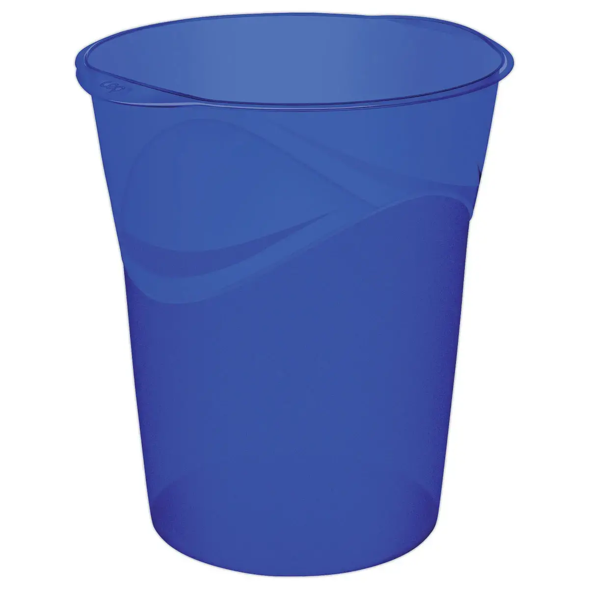 Corbeille &agrave; papier Pro Happy - 14L - Bleu fonc&eacute; - CEP photo du produit