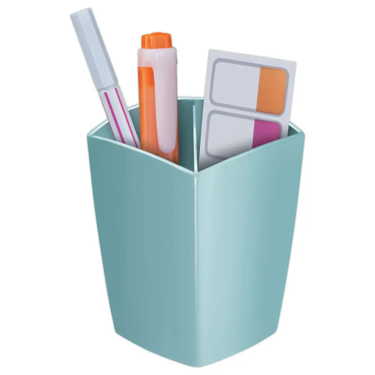 Pot à crayons opaque - Vert d'eau - CEP photo du produit