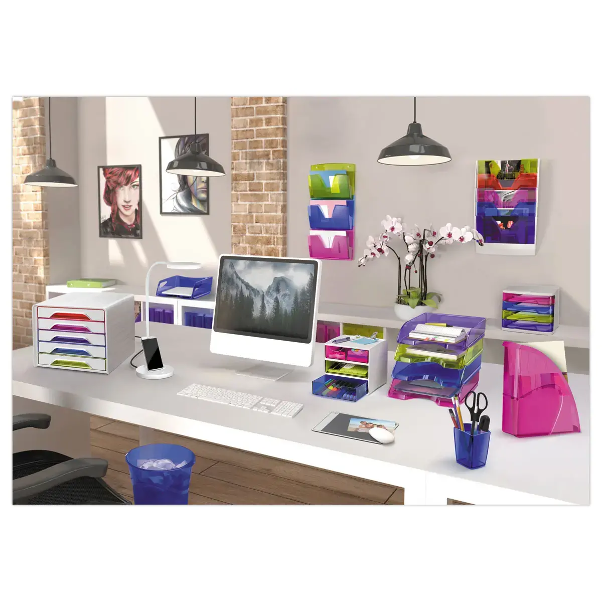 Porte-revues  Happy-Dos 8 cm - violet - CEP PRO photo du produit