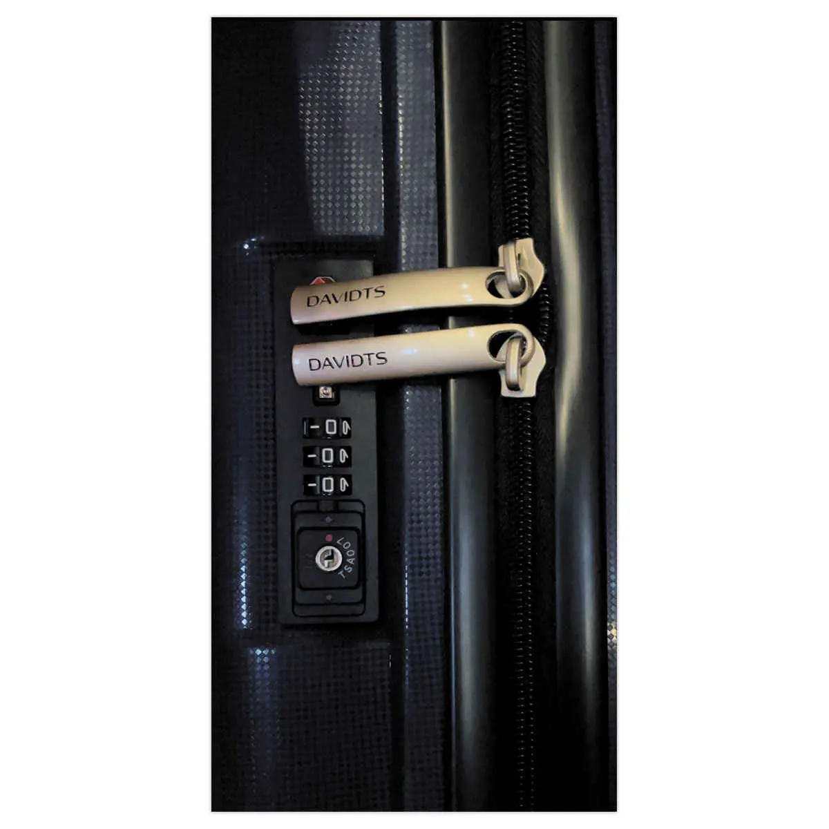 Valise cabine à 4 roulettes avec compartiment PC DAVIDT'S Bleu marine photo du produit